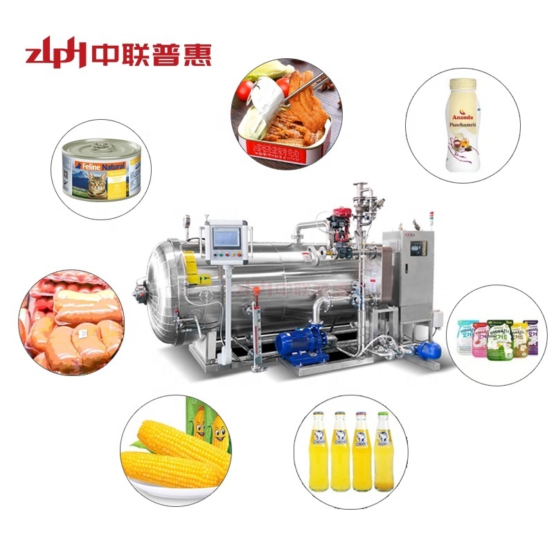 Meat Sterilizing Machine Pet Food Canning Machine Autoclave  Milk Pasteurization Machine