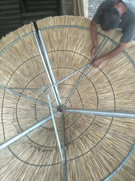 hote sale bali  handmade reed umbrella by China factory