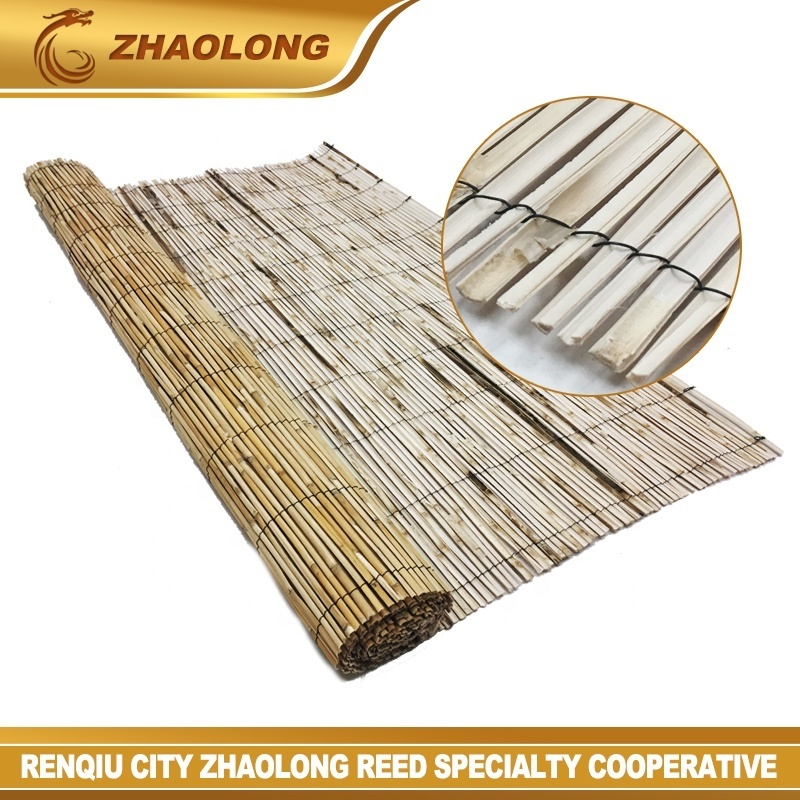 Factory wholesale split wooden reed fence reed wall panel