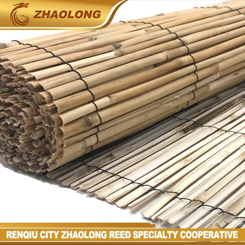 Chinese manual weaving reed fence bamboo panel