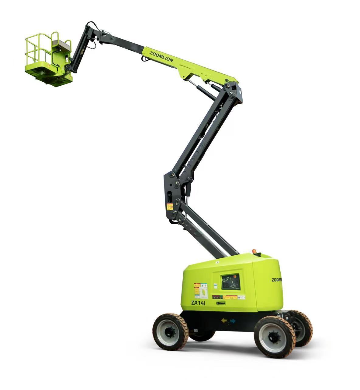 ZA14J  14m Self-Propelled Diesel Articulating boomlifts with Factory Price Articulated Boom Lift/hydraulic Lift