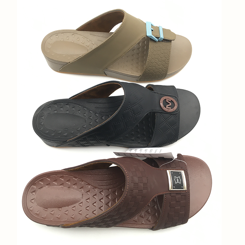 Iraq slippers Men PU man shoes slides arabic shoes sandals slippers new style