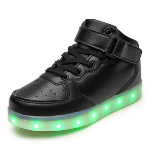 Hot selling designers casual running Spiderman flashing light up led children sport boy girls baby sneakers kids shoes