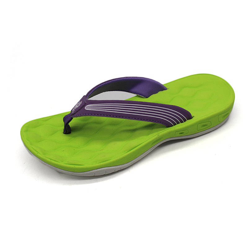 Summer sport beach black rubber flip flops