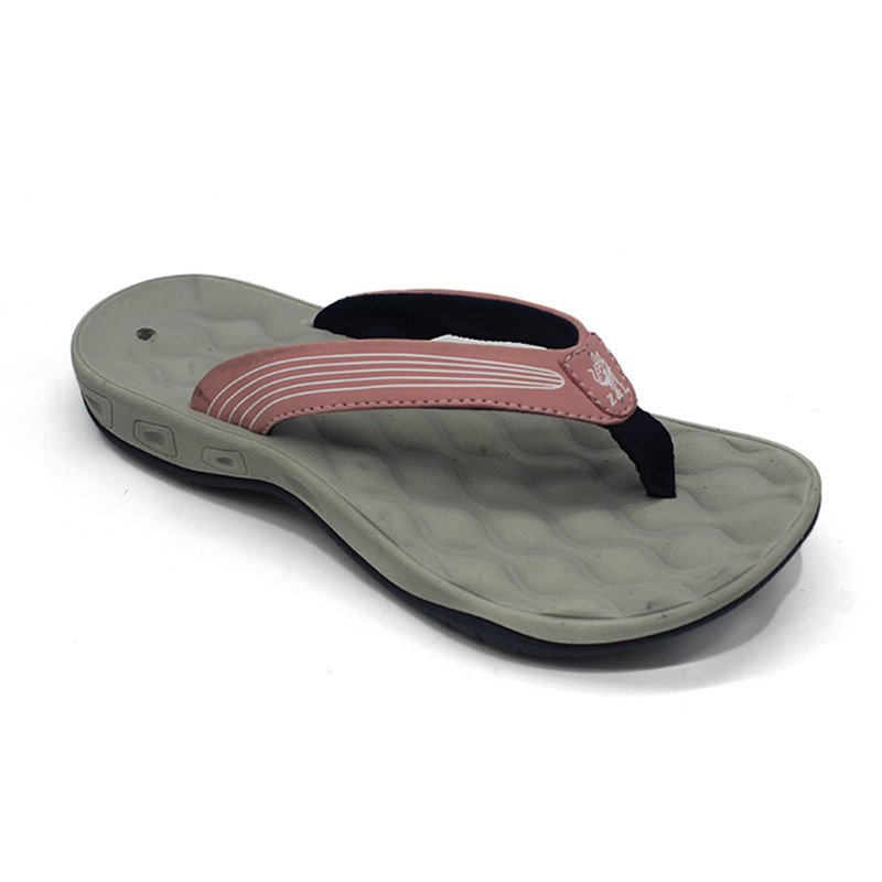 Summer sport beach black rubber flip flops