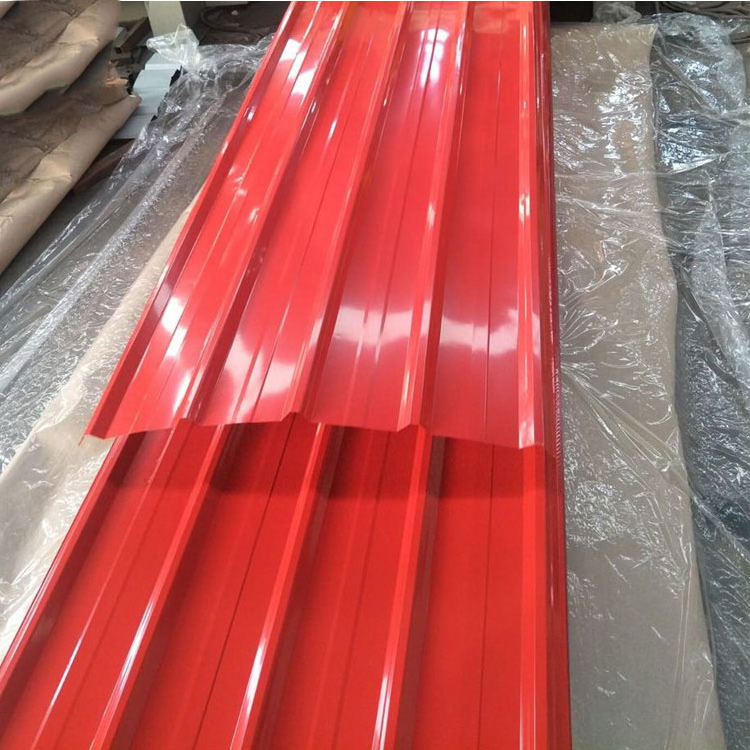 heat resistant metro tile roofing sheet/houses 0.45 mm thick galvanized roof with red iron sheet