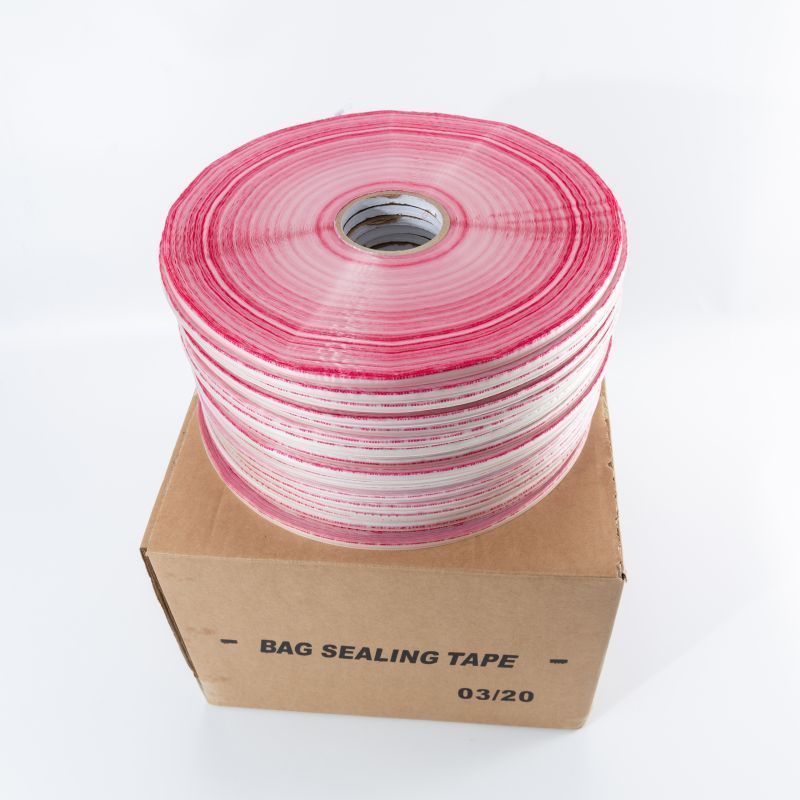 Poly Bag Sealing  Adhesive PE Tape for OPP Bag Closure Self Stick Tape Double Sided Reusable Peel & Seal Bag Sealing