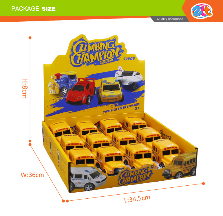 Mini inflatable plastic toy school bus for sale