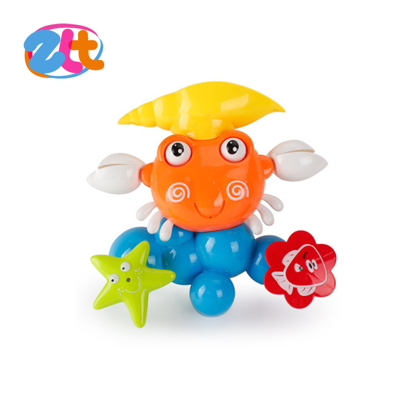 Babies and toddlers cartoon plastic crab baby bath toys for kids