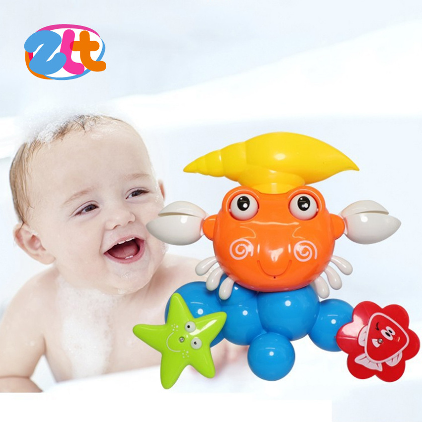 Babies and toddlers cartoon plastic crab baby bath toys for kids