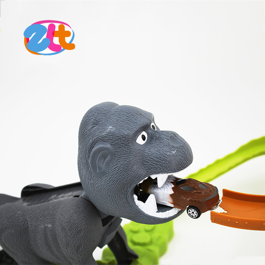 New toys plastic gorilla toy track car for kids