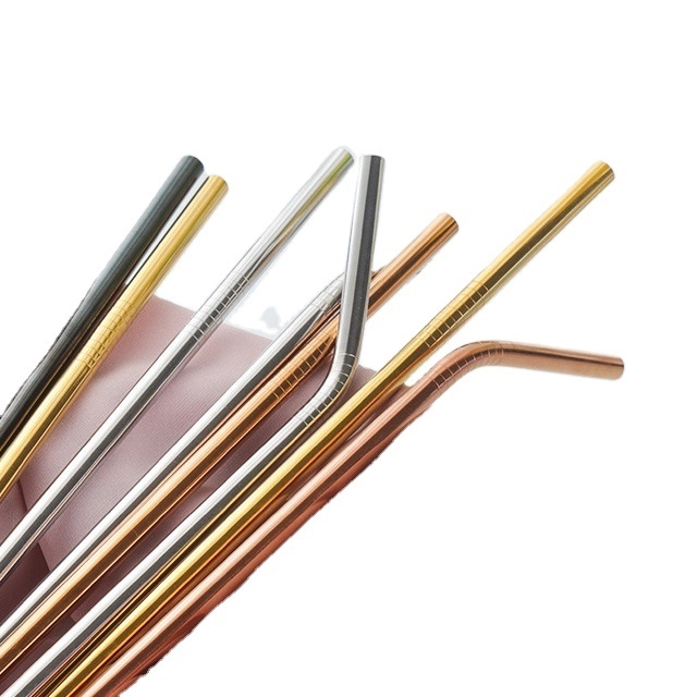 customized metal straw metal straws drinking milk tea straw