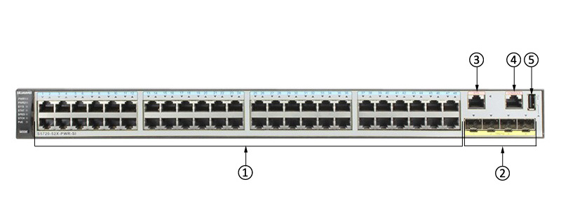 original S5720-52X-PWR-SI-AC 48 Port PoE 4 10G SFP+ Ethernet Network Switch