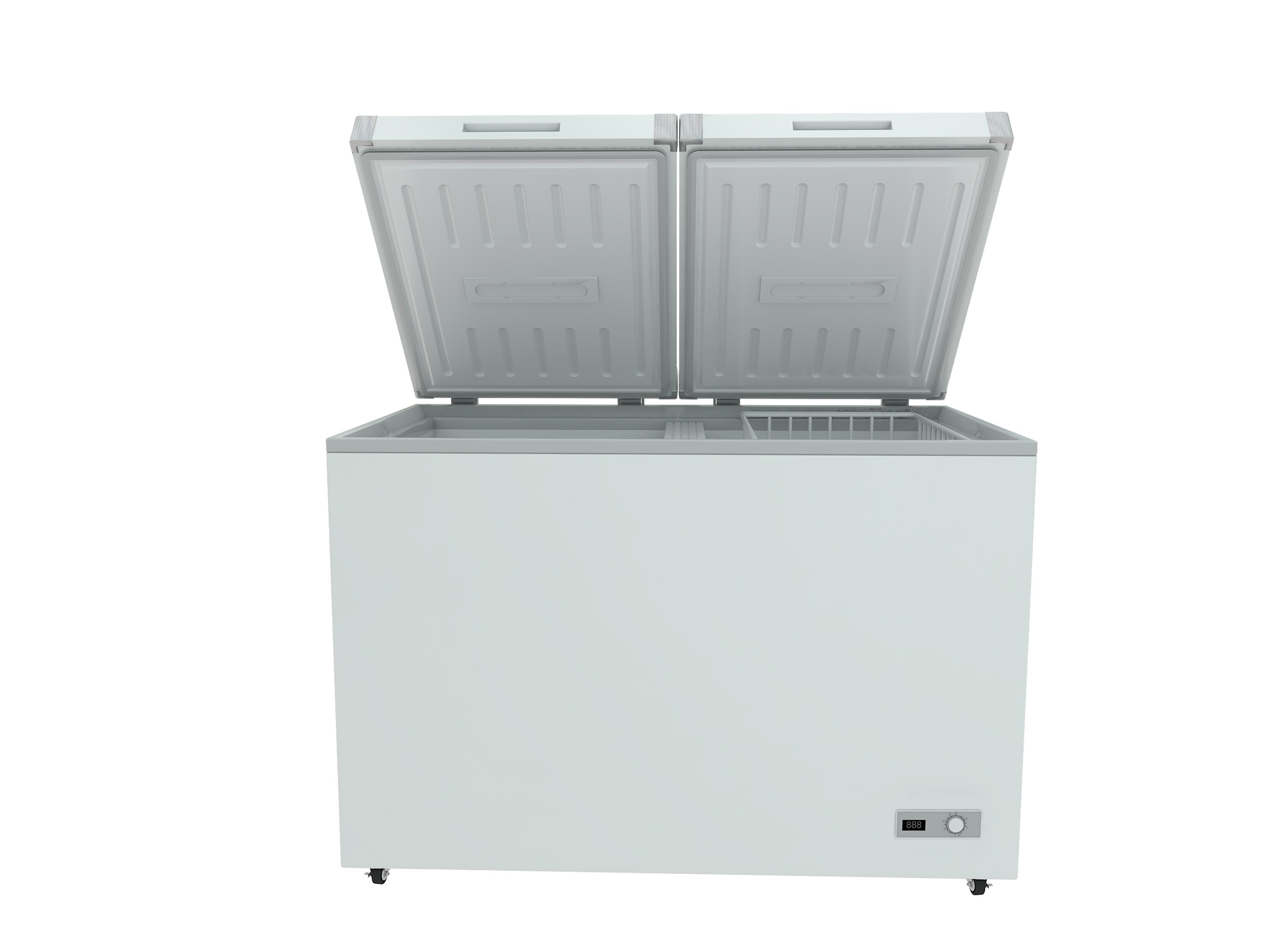 400L Factory supply 220V 110V double top doors household chest freezer