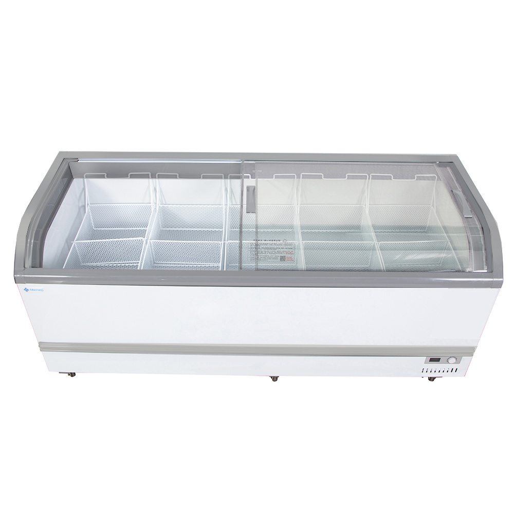 2.5m Jumbo large volume display commercial Refrigerator Island Freezer