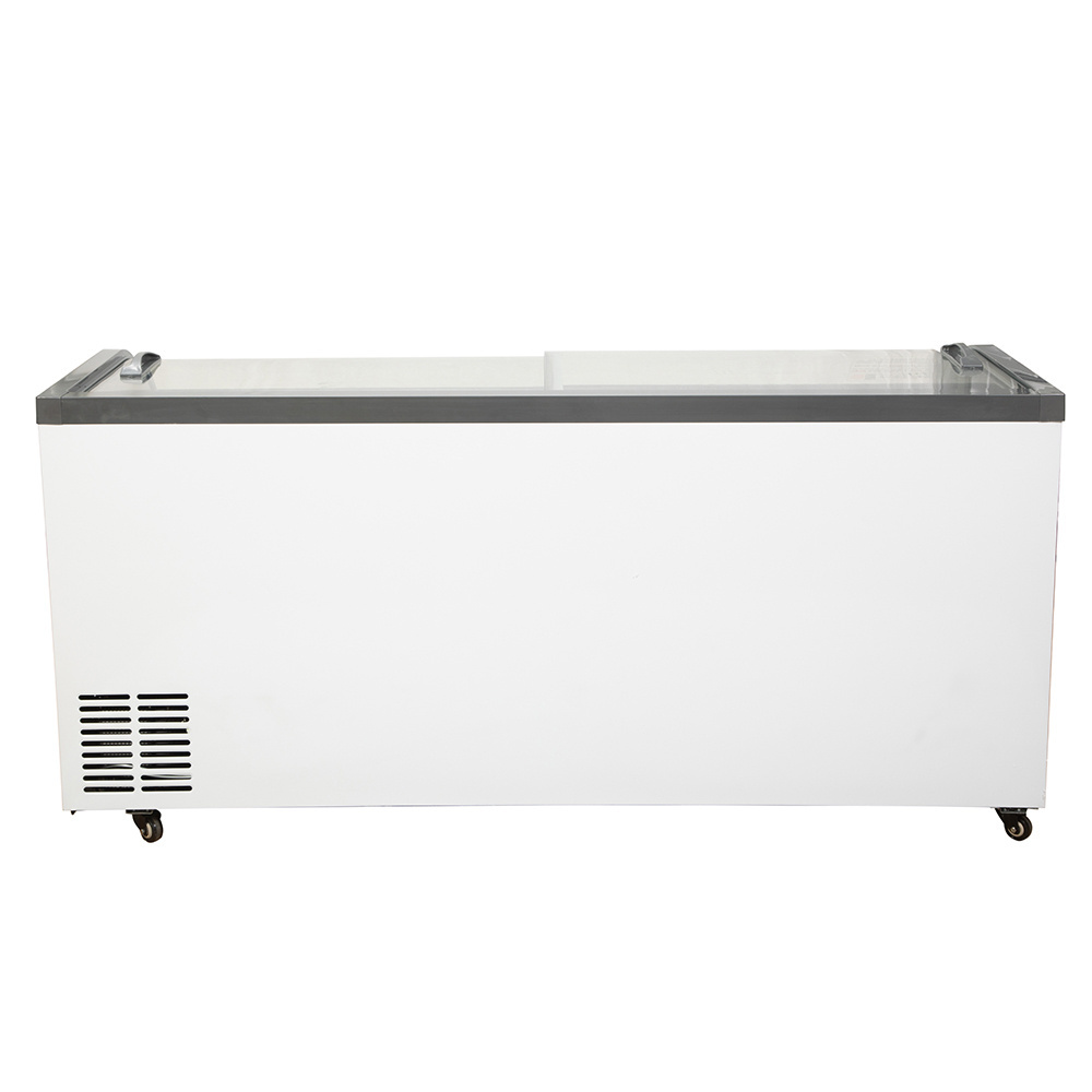 390L Ice cream freezer commercial use top open refrigerator