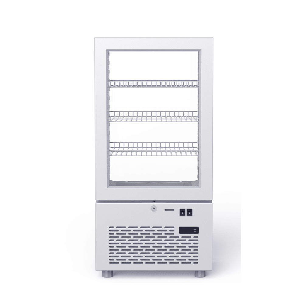 Manufacturers commercial Refrigerators display 4 Side Glass Display Cooler