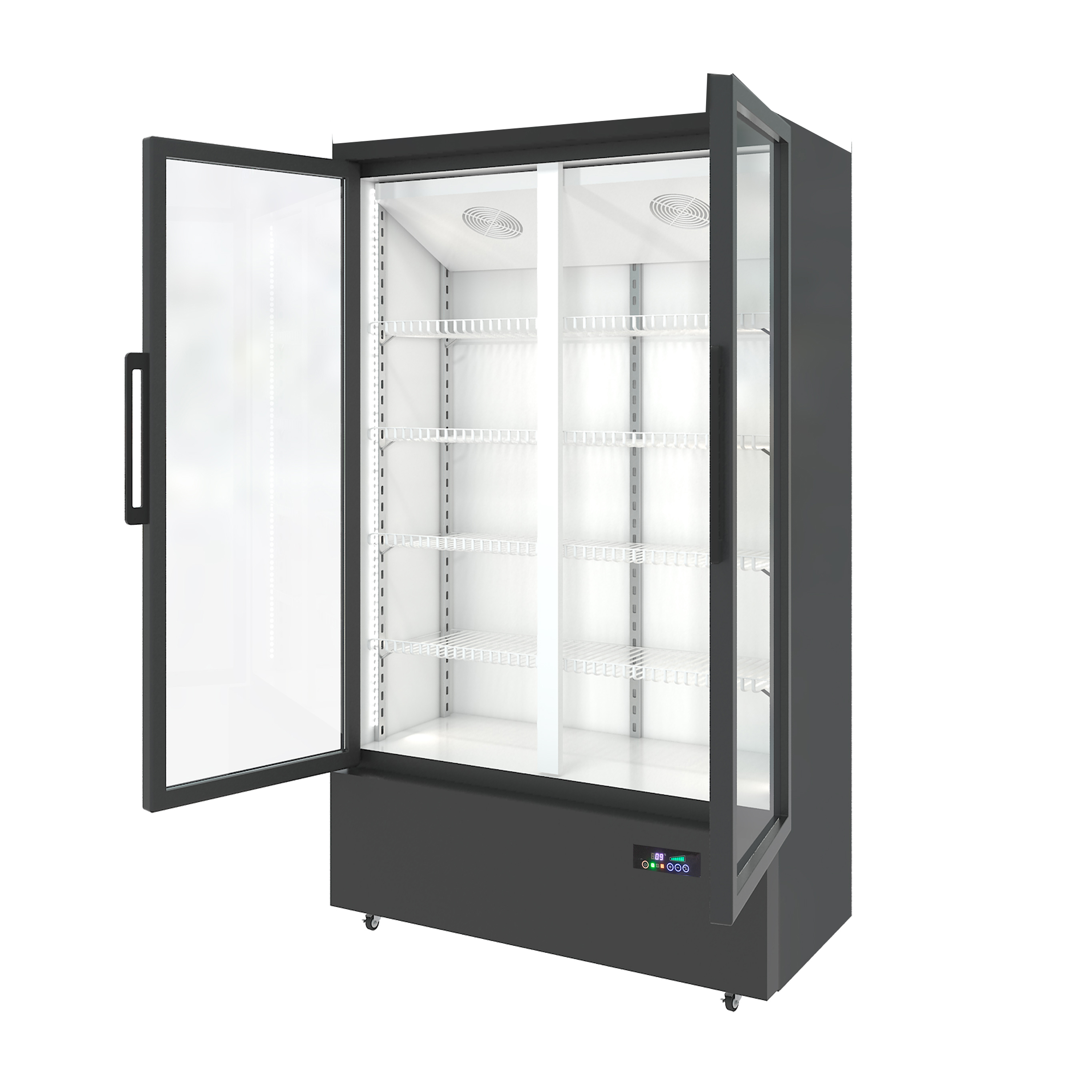 Hot vertical open large capacity vertical display cabinet supermarket beer fridge