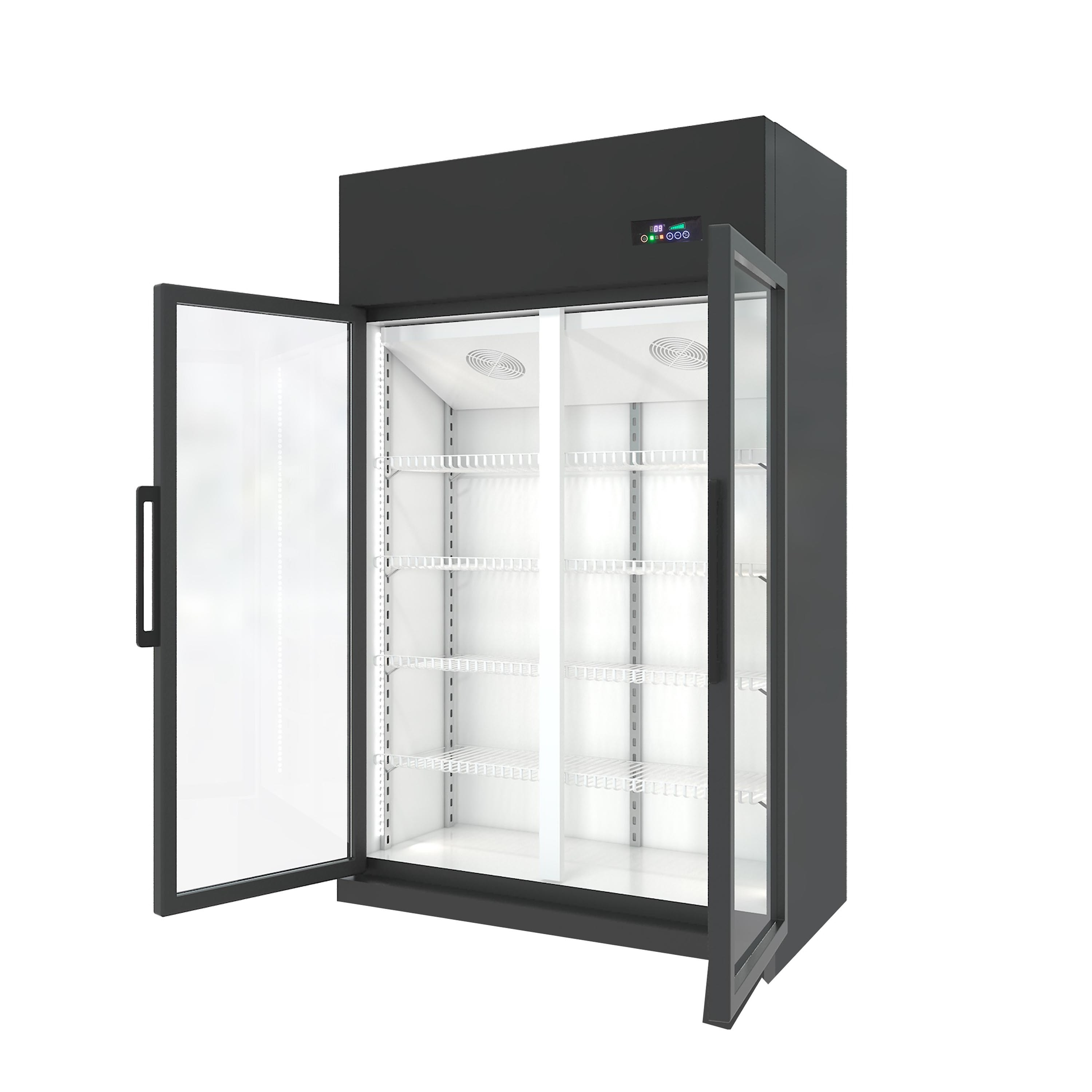 850L Large volume beverage showcase freezer commercial Pepsi display fridge