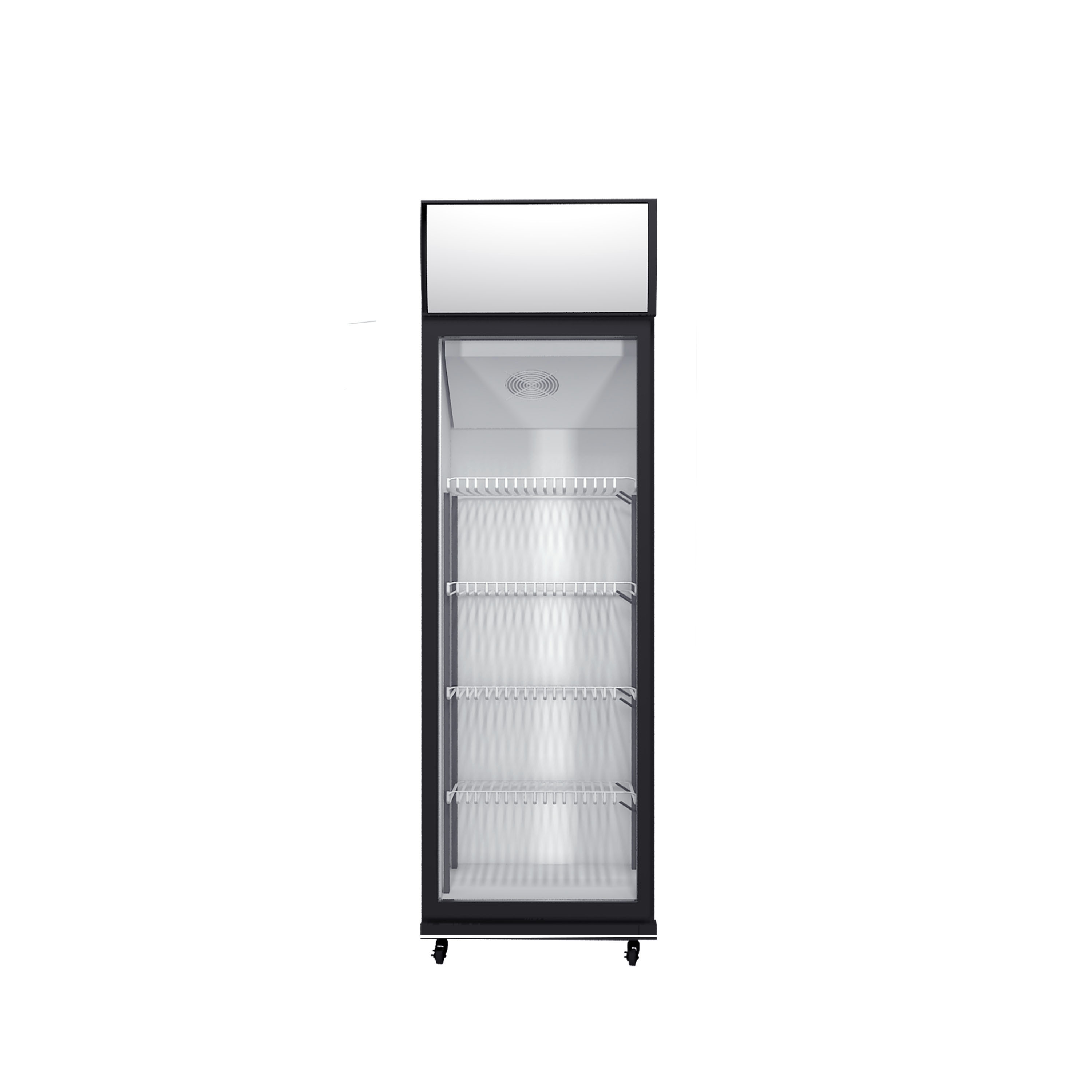 450L Auto defrost commercial freezer drinks upright fridge with single glass door