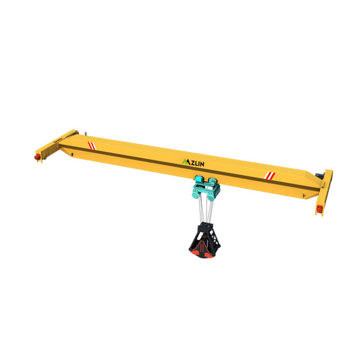 Factory Wholesale 4 Ton 5 Ton 6 Ton 10 Ton Single Girder Travelling Overhead Bridge Crane With Crane Runway Rail