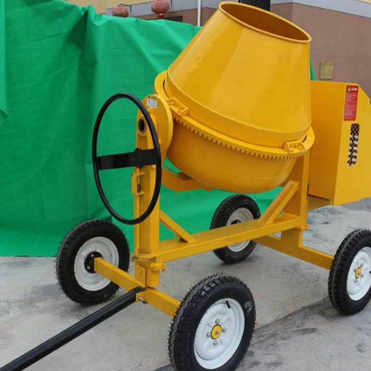 Portable 350l 400l 500l 4wheel Movable Gasoline Diesel Concrete Cement Mixer