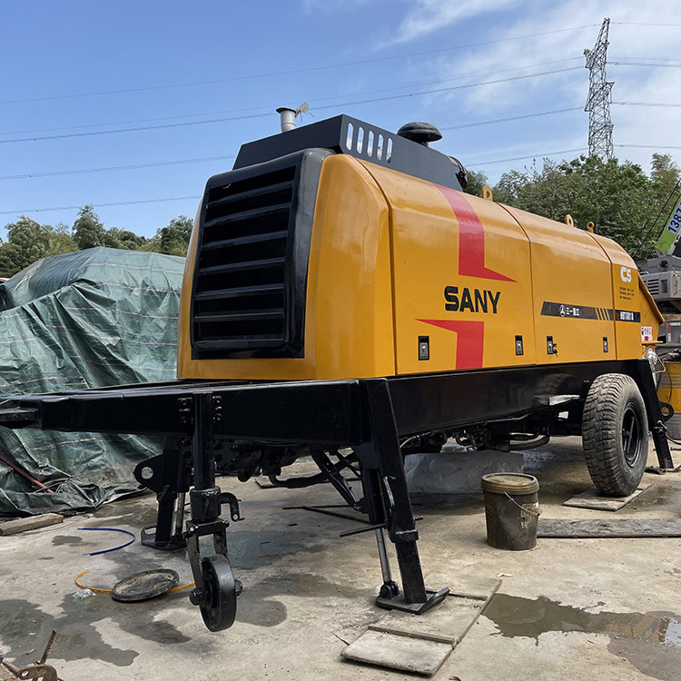 China Good Price Used Sany Stationary Trailer Concrete Pump For Sale