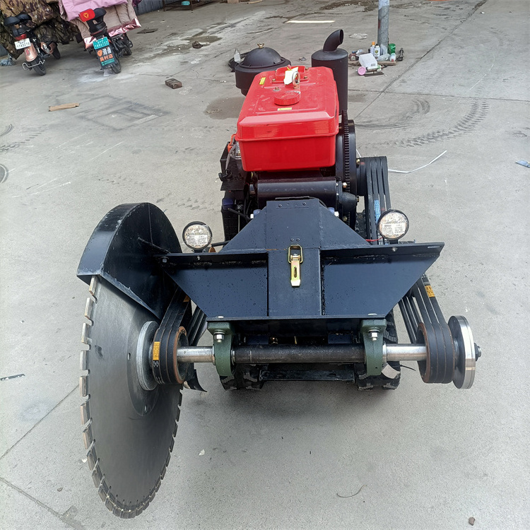 Semi-propelled Cutting Depth 20cm Road Concrete Cutting Saw Machine