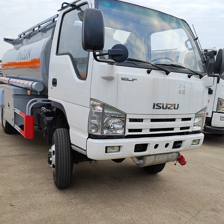 Isuzu 4x2 6 Wheels Diesel /petrol Tanker 5000 Liters Oil Tank Truck Automatic Left Hand Drive for Sale Steel Carbon Steel 4 - 6L