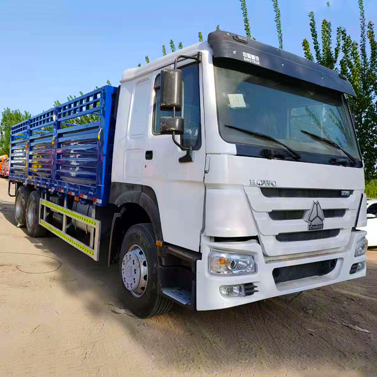 Used Howo Fence Cargo Trucks High Quality Used Good Condition Trucks Hot Sale