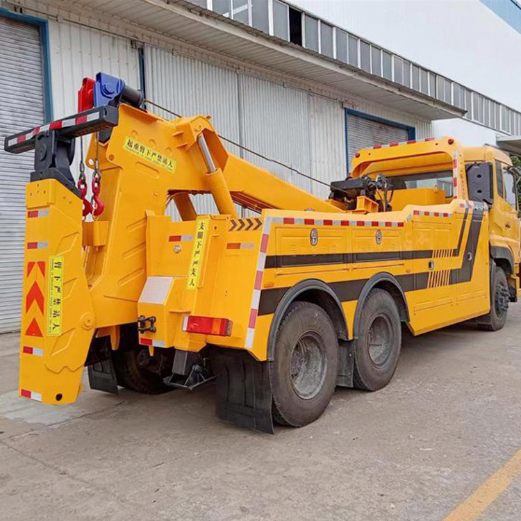 Dongfeng Heavy Duty Rotary Wrecker Truck Road Rescue Truck Recovery Truck With Rotation Boom