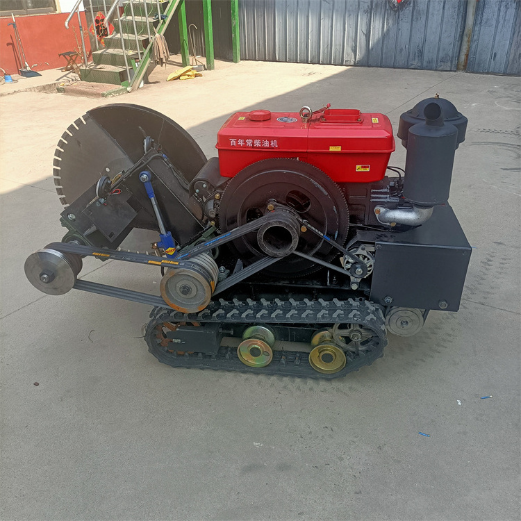 Semi-propelled Cutting Depth 20cm Road Concrete Cutting Saw Machine