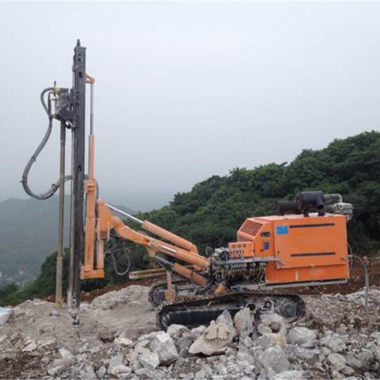 Full Hydraulic Top Hammer Surface Drill Rig Blast Hole Drill Rig For Mining Blast Hole Borehole Drilling Machine