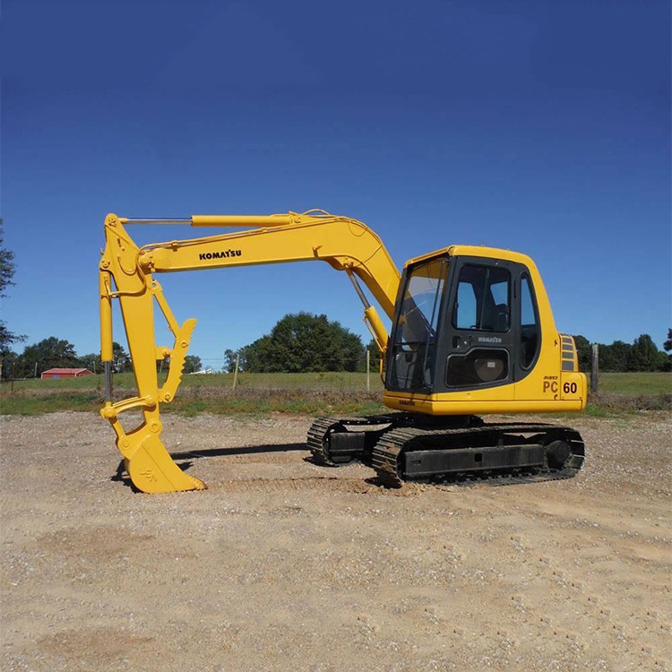 used komatsu pc60-7 crawler excavator old 6 ton excavator in shanghai china for sale PC60 60-7 PC60