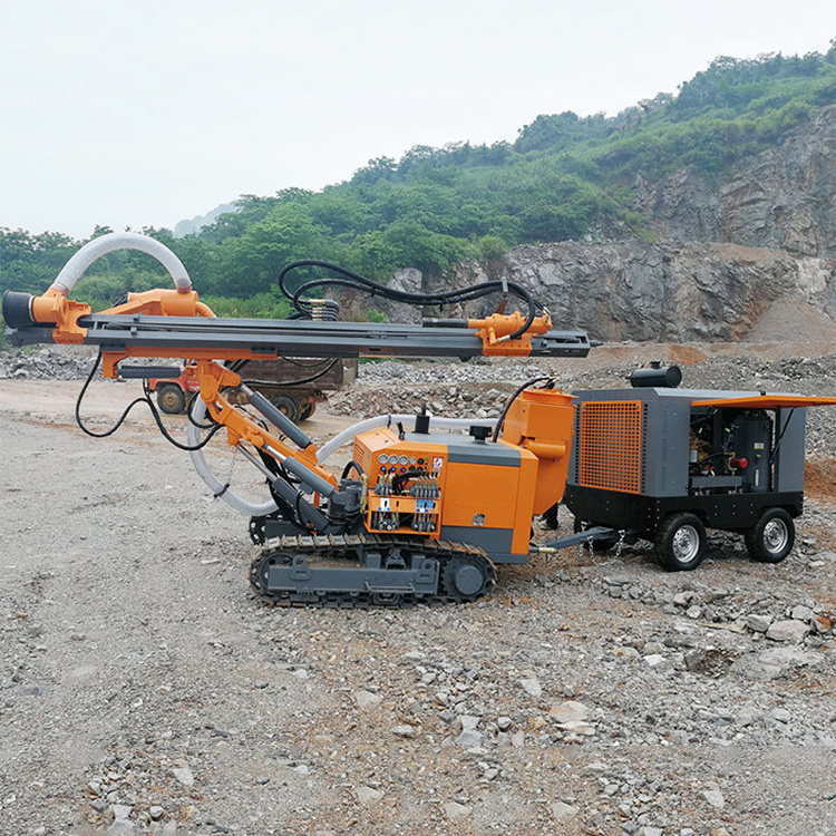 Full Hydraulic Top Hammer Surface Drill Rig Blast Hole Drill Rig For Mining Blast Hole Borehole Drilling Machine