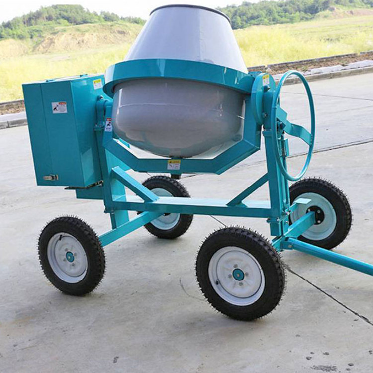 Portable 350l 400l 500l 4wheel Movable Gasoline Diesel Concrete Cement Mixer