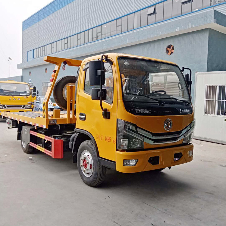 Dongfeng Wreker Truck 4*2 Tow Truck Rollback Wrecker Bed For Sale