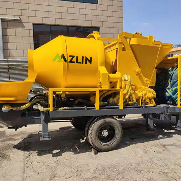 Factory Provide Automatic Mobile Concrete Mixer Pump Diesel JBS40R Concrete Pump With Mixer