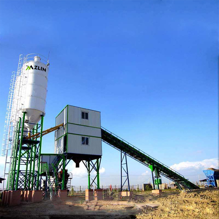 60 M3 Per Hour Stationary Small mini Concrete Batching Plant for sale