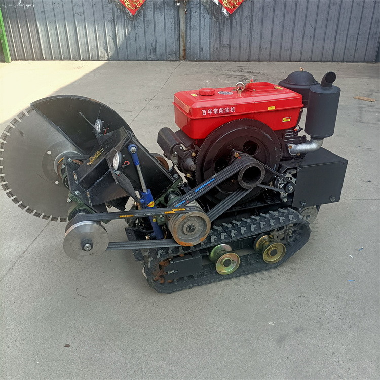 Semi-propelled Cutting Depth 20cm Road Concrete Cutting Saw Machine