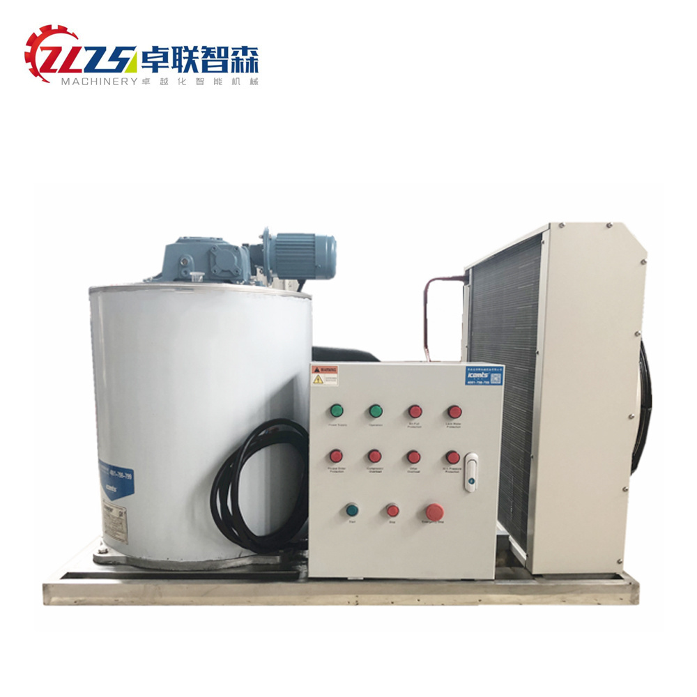 1Ton Small Maker Can Be Installed On Fishing Boat Seawater Flake Ice Making Machine For Fishery Industry