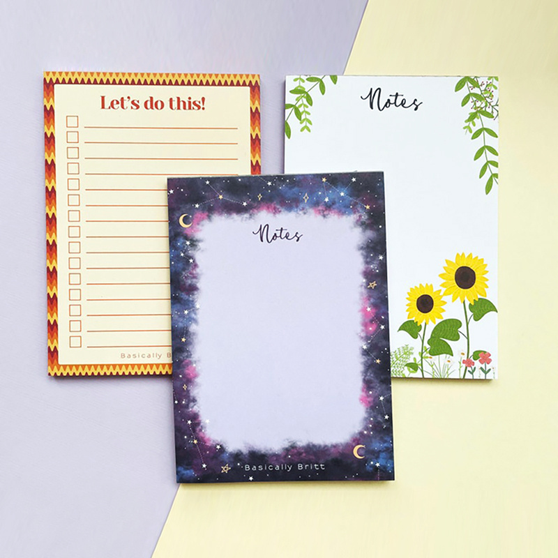 Transparent Pastel Simple Sticky Notes-Custom Square Self-Adhesive Memo Pad for Office Use and Gifts Made from Colored Paper