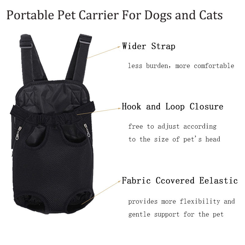 ZMaker Portable Outdoor Adjustable Pet Front Chest Travel Bag for Cat Dog Pet Carrier Backpack