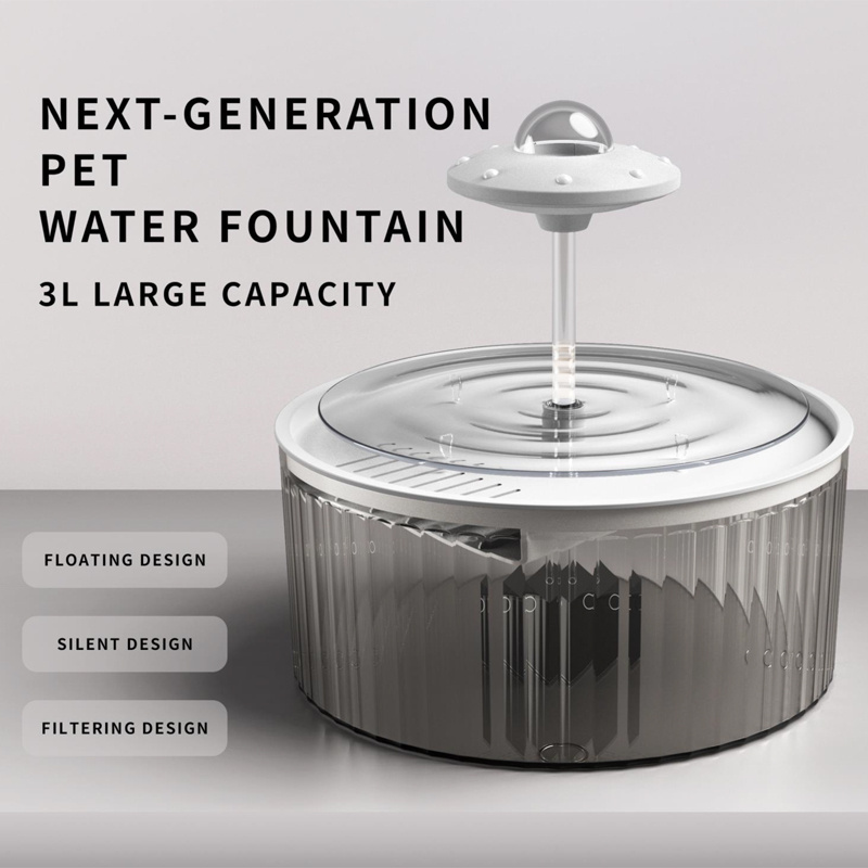 ZMaker New Automatic Pet Water Dispenser 3L Cat Water Dispenser Plastic  Planet Cat Water Fountain