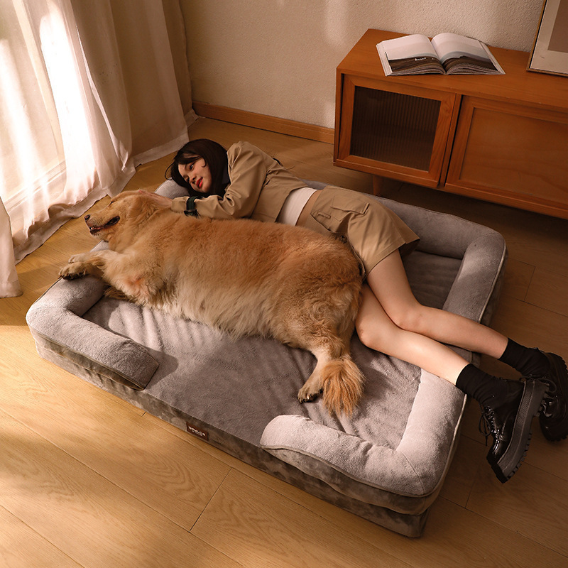 ZMaker Orthopedic Dog Bed for Large Dog Human Dog Bed Orthopedic Memory Foam Luxury Pet Bed