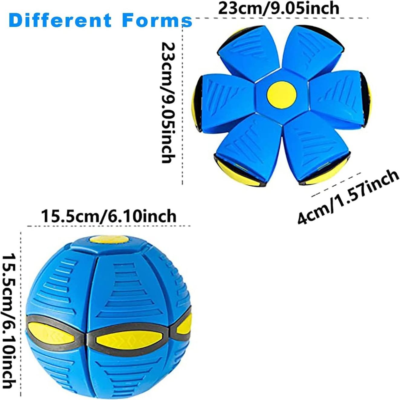 ZMaker New Pet Toy Flying Ball Interactive Flying Saucer Dog Toy Portable Pet Toy Flying Saucer Ball