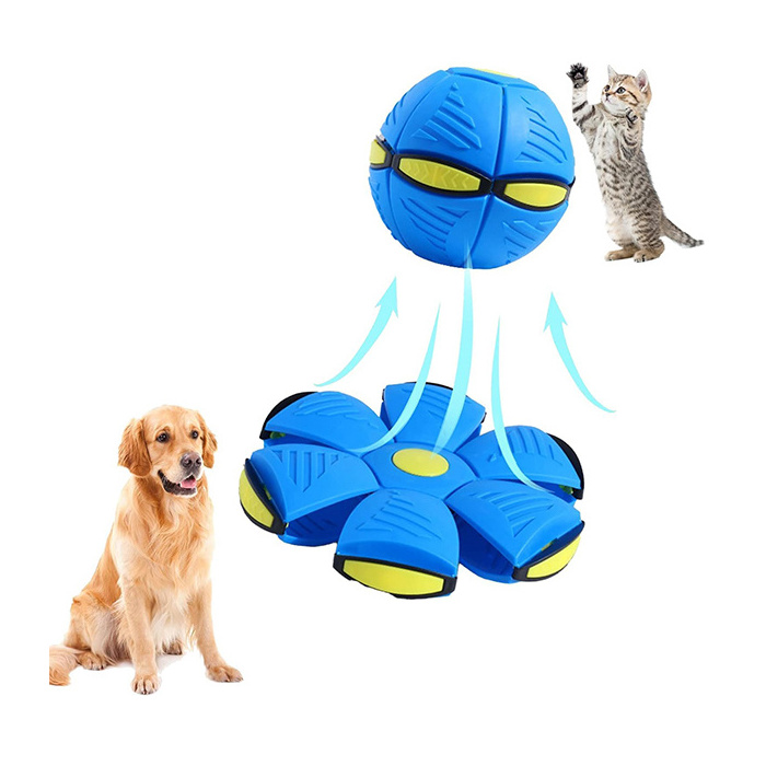 ZMaker New Pet Toy Flying Ball Interactive Flying Saucer Dog Toy Portable Pet Toy Flying Saucer Ball