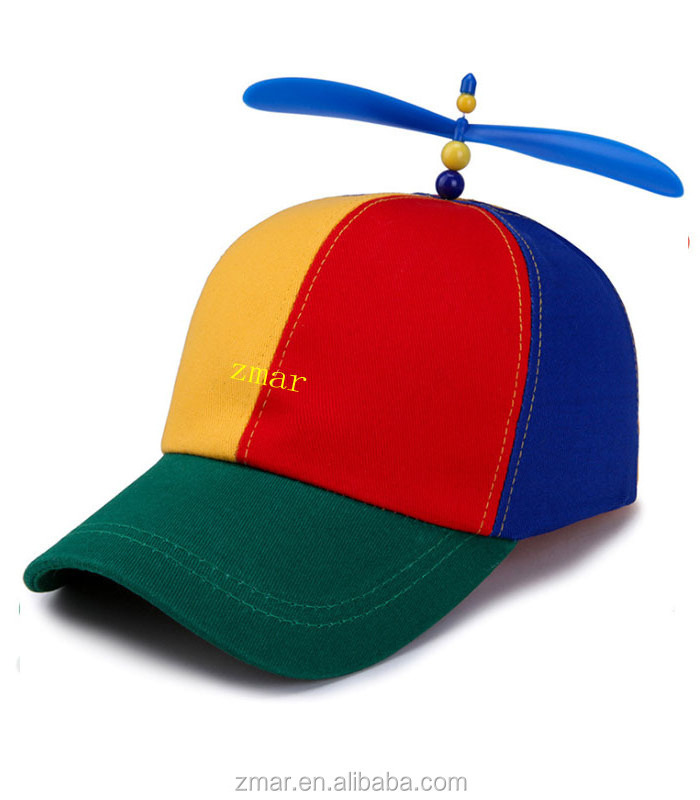 View larger image New arrival Novelties gift colored 100% cotton party holiday propeller hats