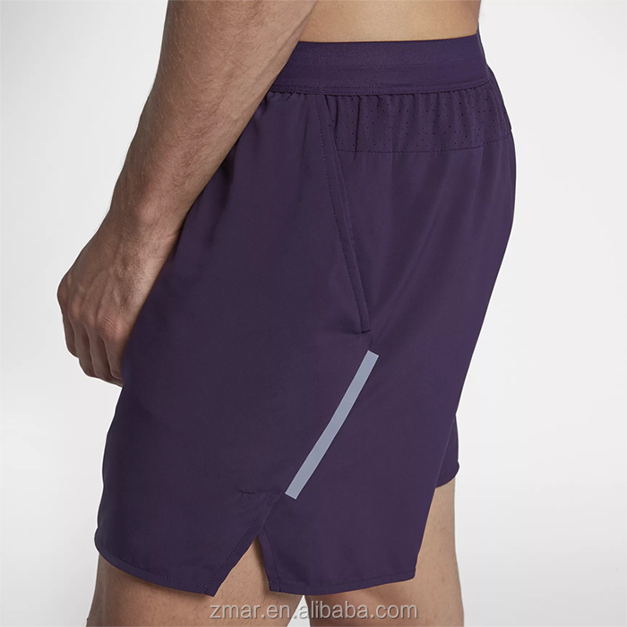 Mesh Gym Shorts China OEM Custom Training Running Shorts with Reflective Strip