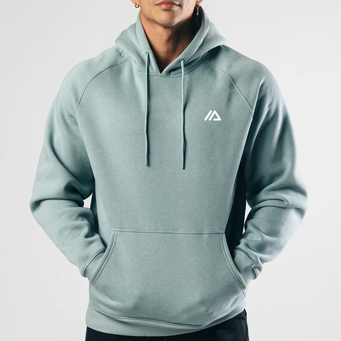 ZM-831 Men's Fitted Performance Hoodie 55% Cotton 45% Polyester Custom Printed Training Hoodie